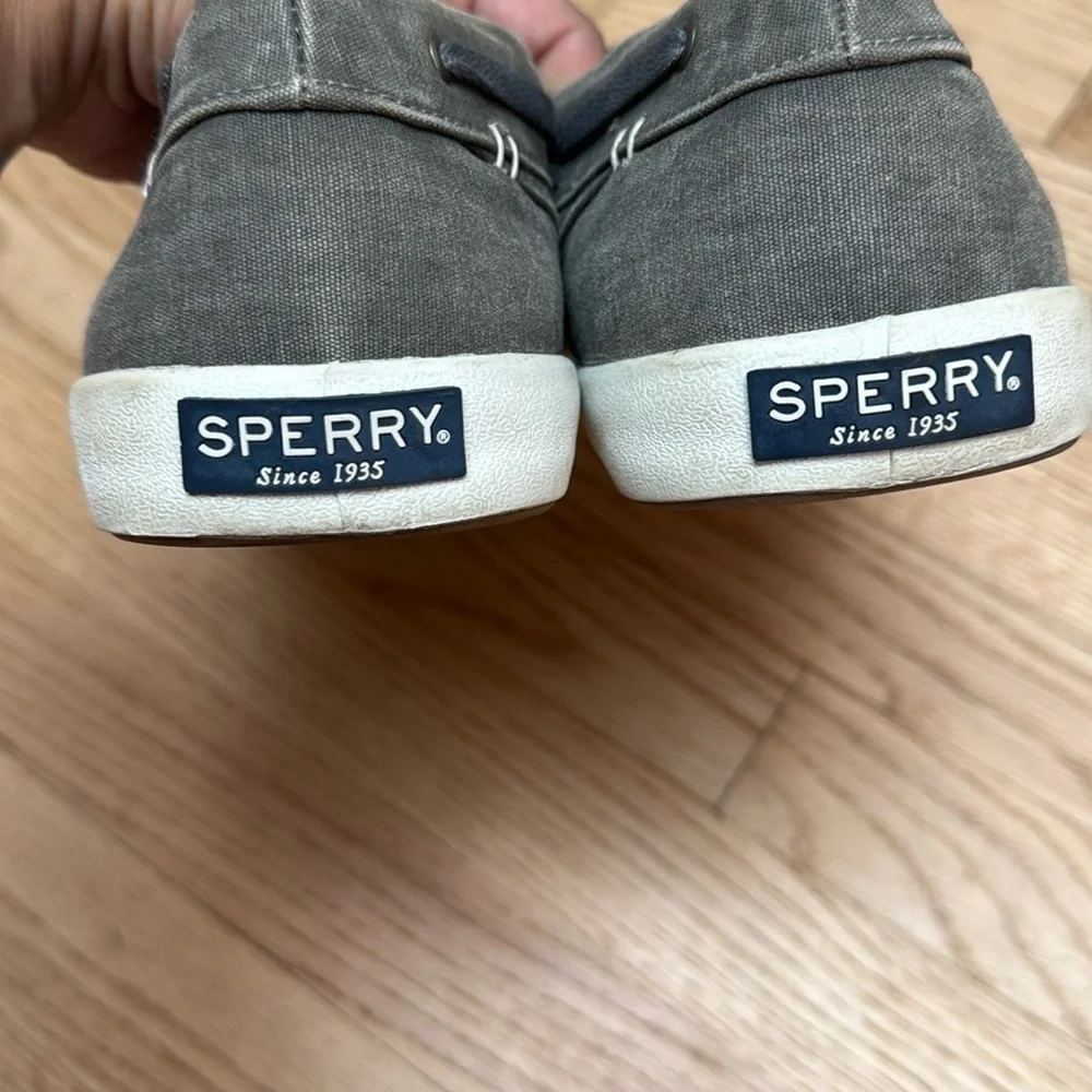 Sperry Shoes Men’s Canvas Gray